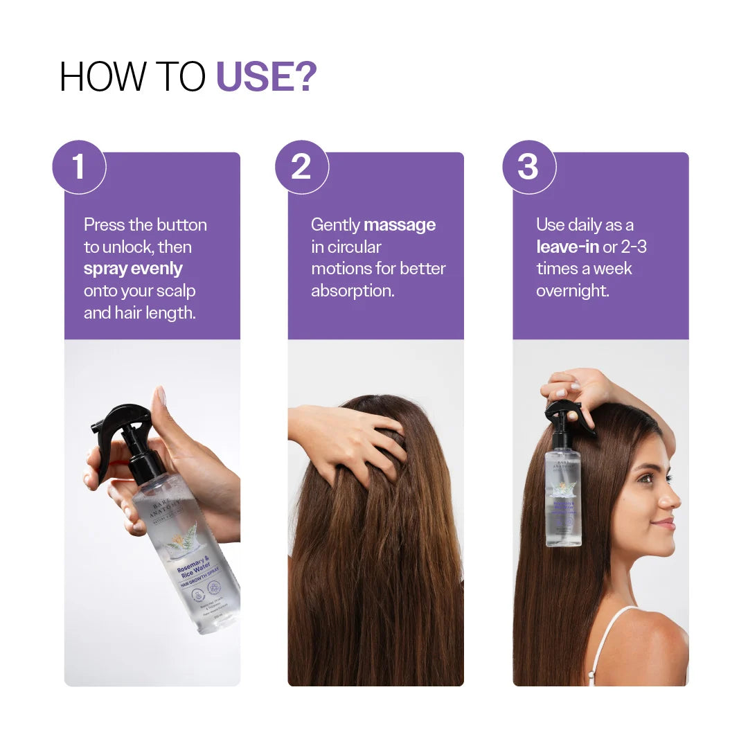 Rosemary Anti-Hairfall Advanced Kit with Oil, Shampoo, Conditioner & Serum