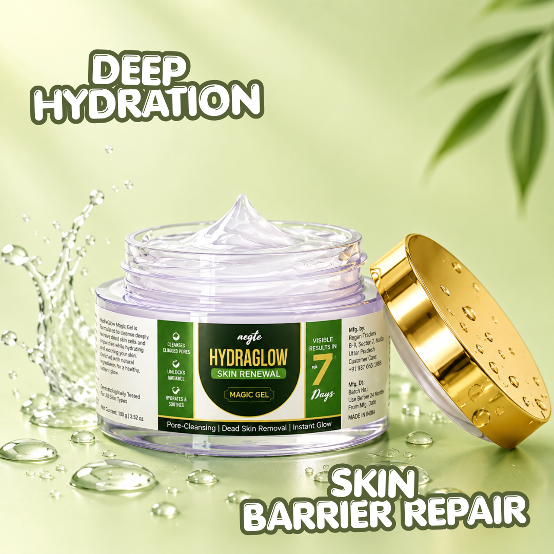 Aegte Hydraglow Skin Renewal Magic Gel | Deep Pore Cleansing & Exfoliation | Dead Skin Removal 50gm
